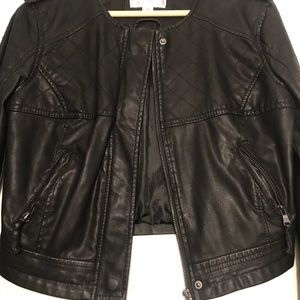 Faux leather jacket